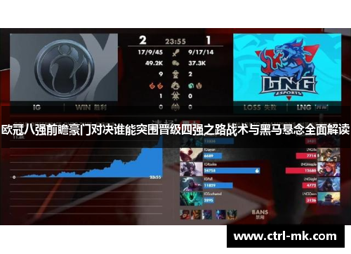 欧冠八强前瞻豪门对决谁能突围晋级四强之路战术与黑马悬念全面解读